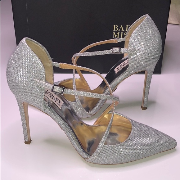 Badgley Mischka Shoes - Badgley Mischka-MP3139 Shiny SILFAB,Sz 8.5 Women's